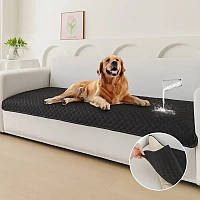 Протиковзка водонепроникна ковдра, що миється, для собак і котів 76*180 см Чорна
