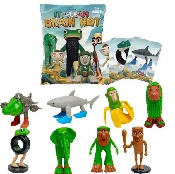 Колекційна фігурка-сюрприз брелок + 3 картки "Італійські меми"