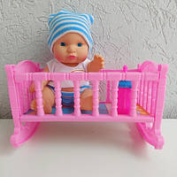 Пупс ліжечко, аксесуар, у сітці (D 1433)