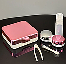 Дорожній набір для лінз Рожевий, фото 8
