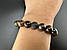 Браслет сили та захисту — з міксу каменів тигрового, побутового та соколиного ока, фото 3