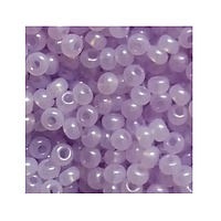 Бісер чеський Preciosa Алебастровий з перлиновим напиленням 440 / 17228 калібр 10/0 Світло-бузковий Упаковка 5 грам