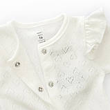 Комплект чоловічок з шапочкою для дівчинки Hearts, фото 3