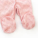 Комплект чоловічок з шапочкою для дівчинки Hearts, фото 5