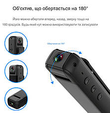 Міні Камера JOZUZE CS05 Wi-Fi /Full/HD/1080P з режимом нічного бачення і кутом огляду 180° Чорна, фото 3