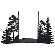 Металеві упори для книг Glozis Mountain (чорні), фото 3