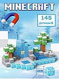 Магнітний конструктор Minecraft Princess Adventure: Lava Island Майнкрафт Амазонка Лід і Сніг 145 деталей, фото 4