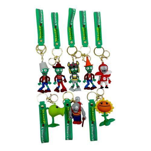 Брелок "Рослини проти Зомбі / Plants vs. Zombies" ЦЕНА ЗА 12 ШТУК В УПАКОВКЕ, фото 1