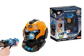 Тир YG10P на батарарейках, 2 кольори, зброя + маска, світло, звук, в коробці 25-15-29см