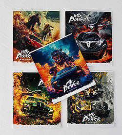 Зошит 36 аркушів у клітинку Wild power (3479(36к)) Star