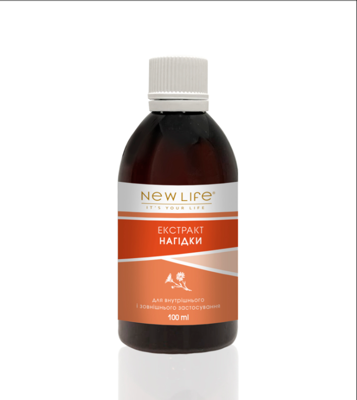Екстракт календули ранозагоювальний протизапальний засіб 100 мл Нове життя, фото 1