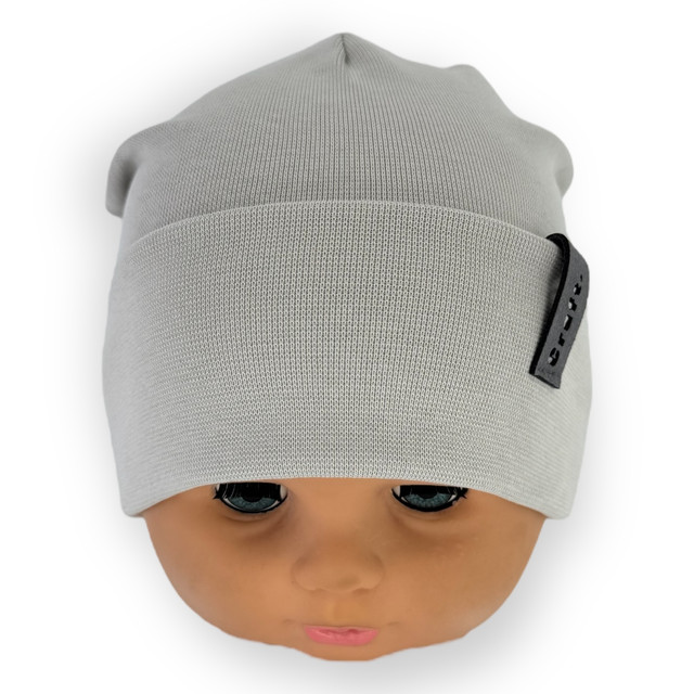Шапка трикотажная для мальчика с отворотом детская Шапка трикотажная для мальчика с отворотом детская