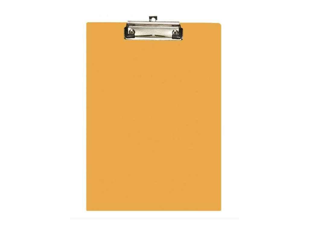 Планшет A4 з притиском та підвісом, пластик, помаранчевий E30156-86 ТМ ECONOMIX BP, фото 1
