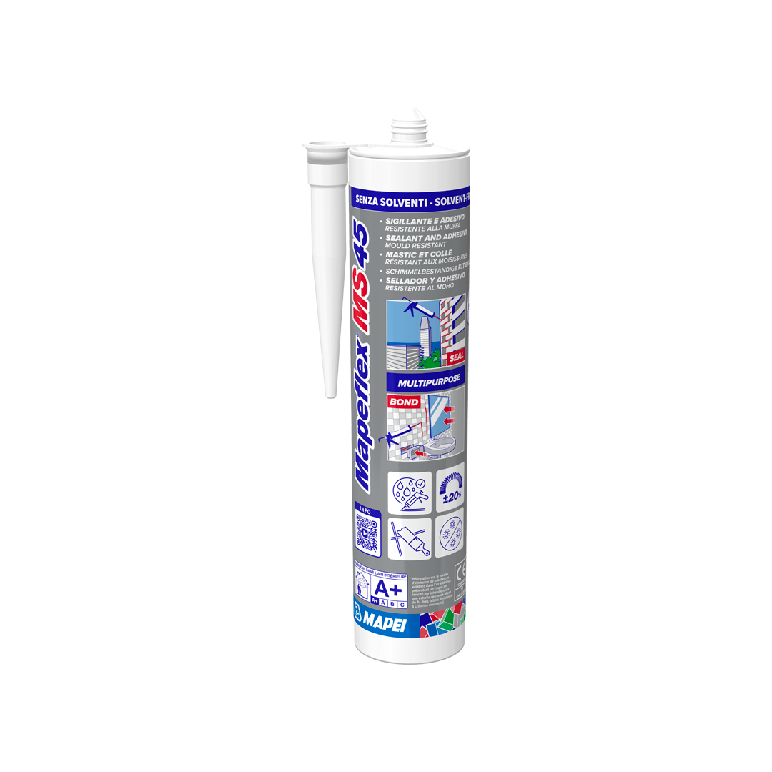 Клей-герметик MAPEI Mapeflex MS 45 еластичний тиксотропний (білий), 300 мл