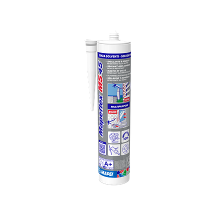 Клей-герметик MAPEI Mapeflex MS 45 еластичний тиксотропний (сірий 113), 300 мл, фото 1