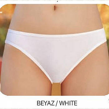 Жіночі бавовняні трусики сліп білого кольору Berrak Турція M