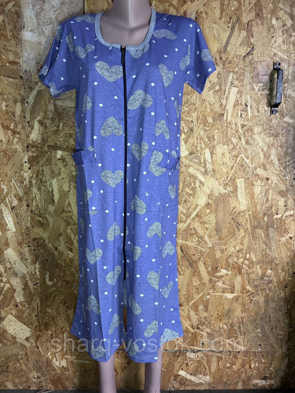 Жіночий халат батал із рукавами (58-66), фото 1