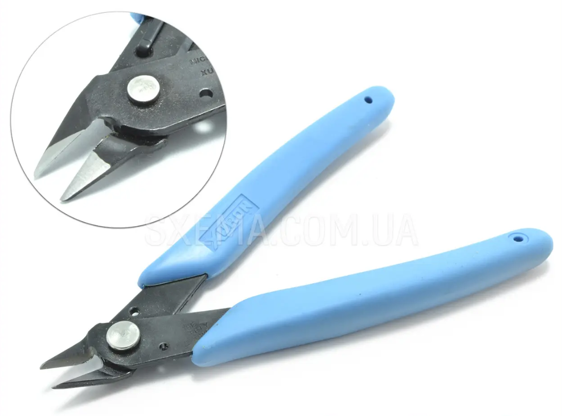 Кусачки, бокорізи з тонкими губками Xuron 130 мм