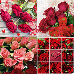 Подарочный бумажный пакет ЧАШКА 16*16*8 см Букеты