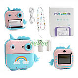 Дитячий фотоапарат принтер з миттєвим друком Єдиноріг (60817), фото 5