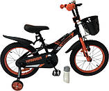 Дитячий сталевий 20 Hammer Smart велосипед із кошиком синій для хлопчиків, фото 5