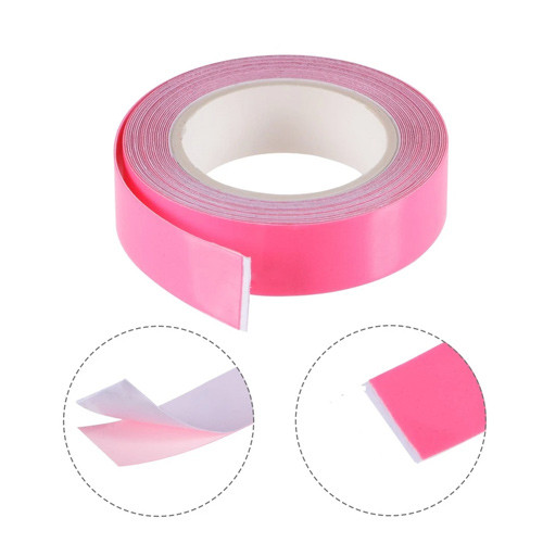 Стрічка люмінісцентна клейка 10мм x 3м, фосфорна, рожева, фото 1