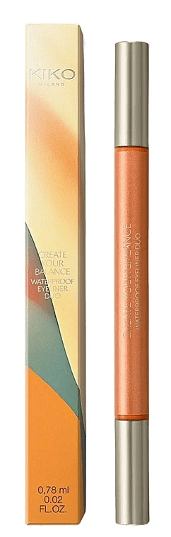 Підводка для очей Kiko Milano Create Your Balance Waterproof Eyeliner Duo 0.78 мл, фото 1