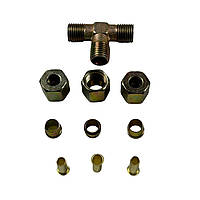 Аварійне з'єднання метал розбірний трійник 08x08x08 PVC