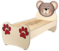 Дитяче ліжко Мишеня односпальне злдсп Кремова в дитячий садок, групу продовженого дня, табір Нікан