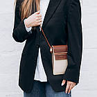 Мінісумка чохол для телефона, панч Grande Pelle 70374323 комбінована, фото 3