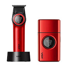 Комплект VGR 2 в 1 V-977&V-377 RED, тример і шейвер, фото 2
