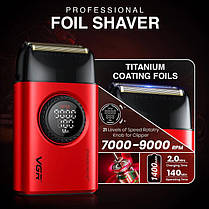 Комплект VGR 2 в 1 V-977&V-377 RED, тример і шейвер, фото 4