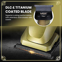 Тример V-265, 4 насадки, 1600 mAh, 8000 RPM, LED display, фото 5