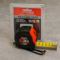 Рулетка YUETE TOOLS 3 м × 25 мм з фіксатором, сталеве полотно з покриттям, для будівельних робіт