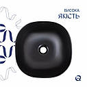 Раковина-чаша Qtap Kolibri 400x400x140 Matt black QT10112144MBMBN, фото 4