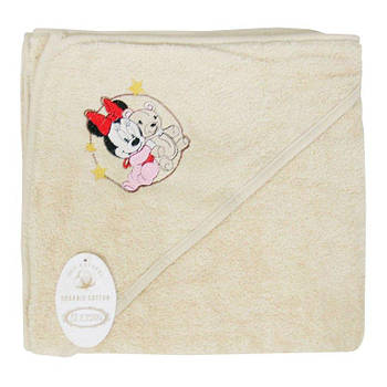 Рушник дитячий 100x100см махра з куточком 3627_gul_u_(15) G-Rich