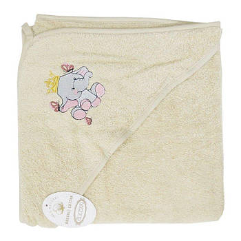 Рушник дитячий 100x100см махра з куточком 3627_gul_u_(13) G-Rich