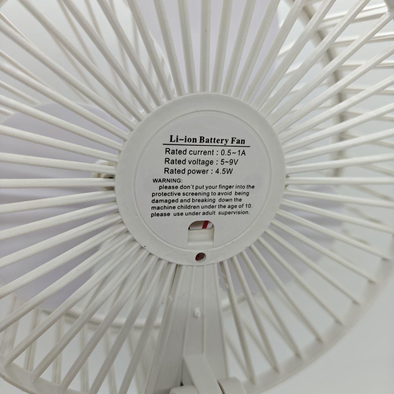 Портативний вентилятор з тихою роботою