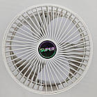 Вентилятор настільний usb з акумулятором тихий, Портативний вентилятор переносний Білий, фото 4