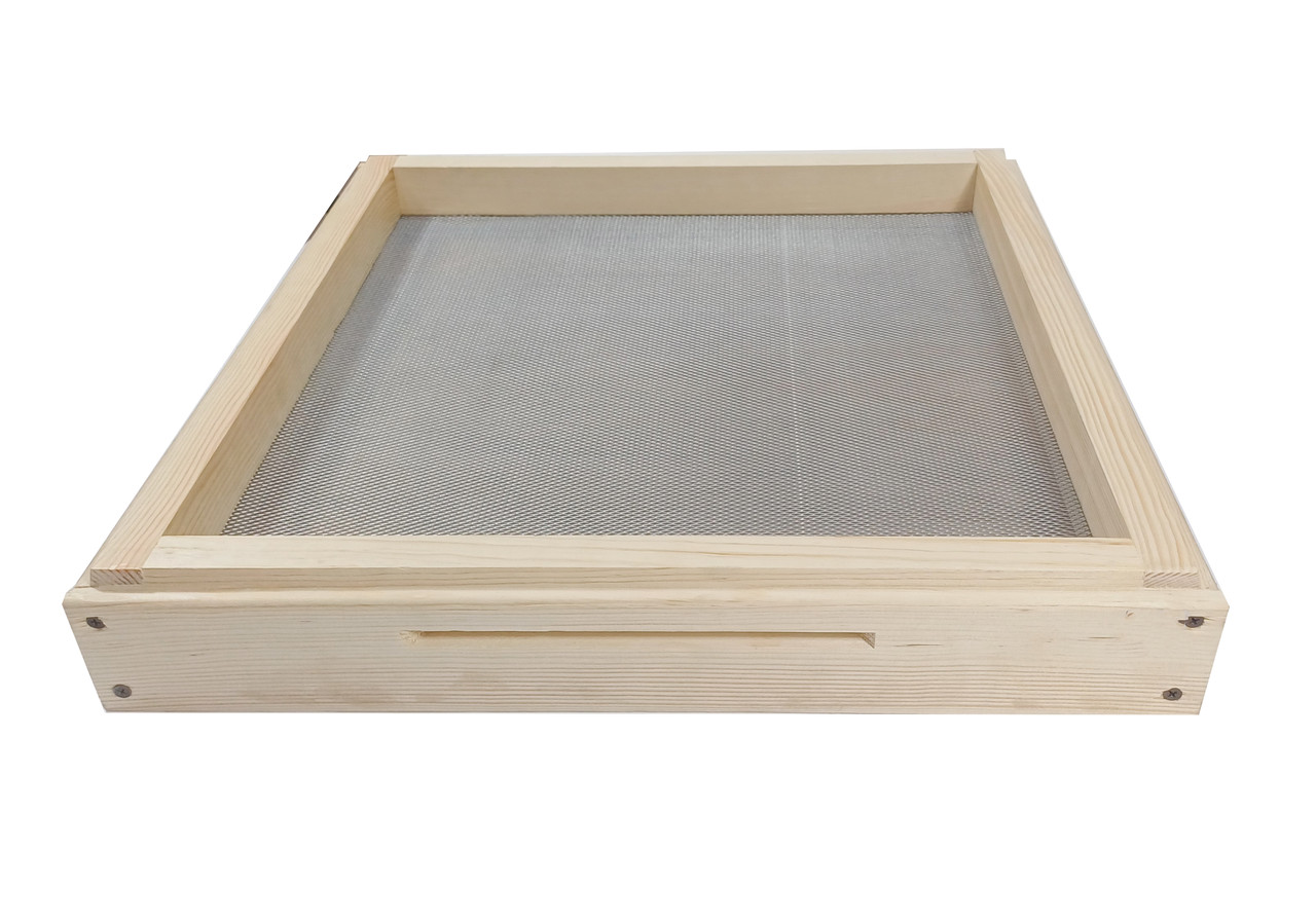 Дно для вуликів на 12 рамок Дадан, сітчасте, гігієнічне із засувкою