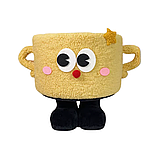 Кошик для іграшок плюшевий органайзер у дитячу кімнату м'який для речей та іграшок дитячий, жовтий, фото 3