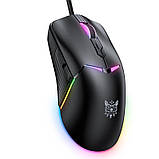 Оригінал! Мишка дротова ігрова Onikuma RGB CW929, чорна - Высшее качество!, фото 2