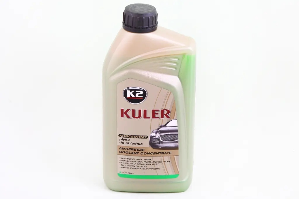 Рідина охолоджуюча антифриз зелений концентрат "K2" 1.0л, фото 1