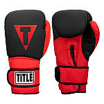 Боксерські рукавиці TITLE Boxing Guts and Glory Black/Red XL 16oz, фото 5