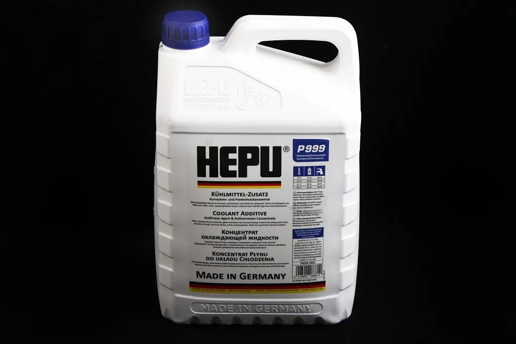 Рідина охолоджуюча антифриз синій концентрат "Hepu" 5.0 кг, фото 1