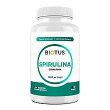 Спіруліна, Spirulina, Biotus, 200 таблеток (1500 мг у трьох таблетках)