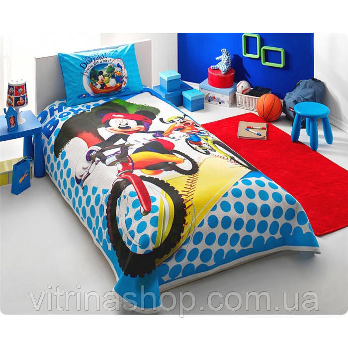 Комплект дитячої постільної білизни TACDisney Mickey & Goffy (Дісней Мікі та Гуффі)