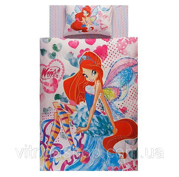 Комплект дитячої постільної білизни TAC Winx Harmonix Bloom
