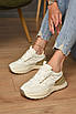 Кросівки жіночі білого кольору на шнурівці 171029T Безкоштовна доставка, фото 2