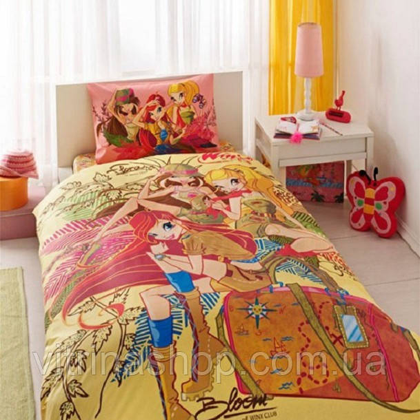 Комплект дитячої постільної білизниTAC Winx Group Nature Love